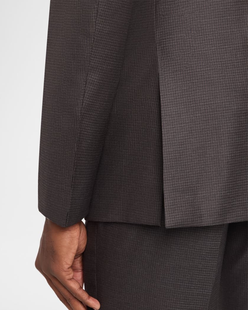 Giorgio Armani Men's Soft Line Micro-Check Two-Piece Suit | Neiman