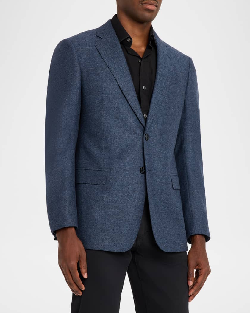 Giorgio Armani Men's Soft Line Chevron Single-Breasted Sport Coat