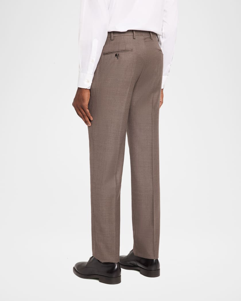 パンツ Giorgio Armani wool slacks made in Italy Giorgio Armani Men's Sharkskin Wool Flat-Front Trousers | Neiman