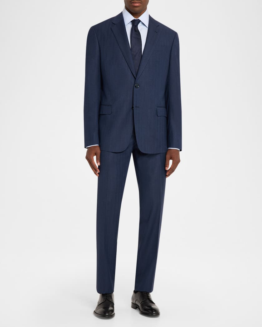 Giorgio Armani Men's Soft Line Chevron Single-Breasted Suit