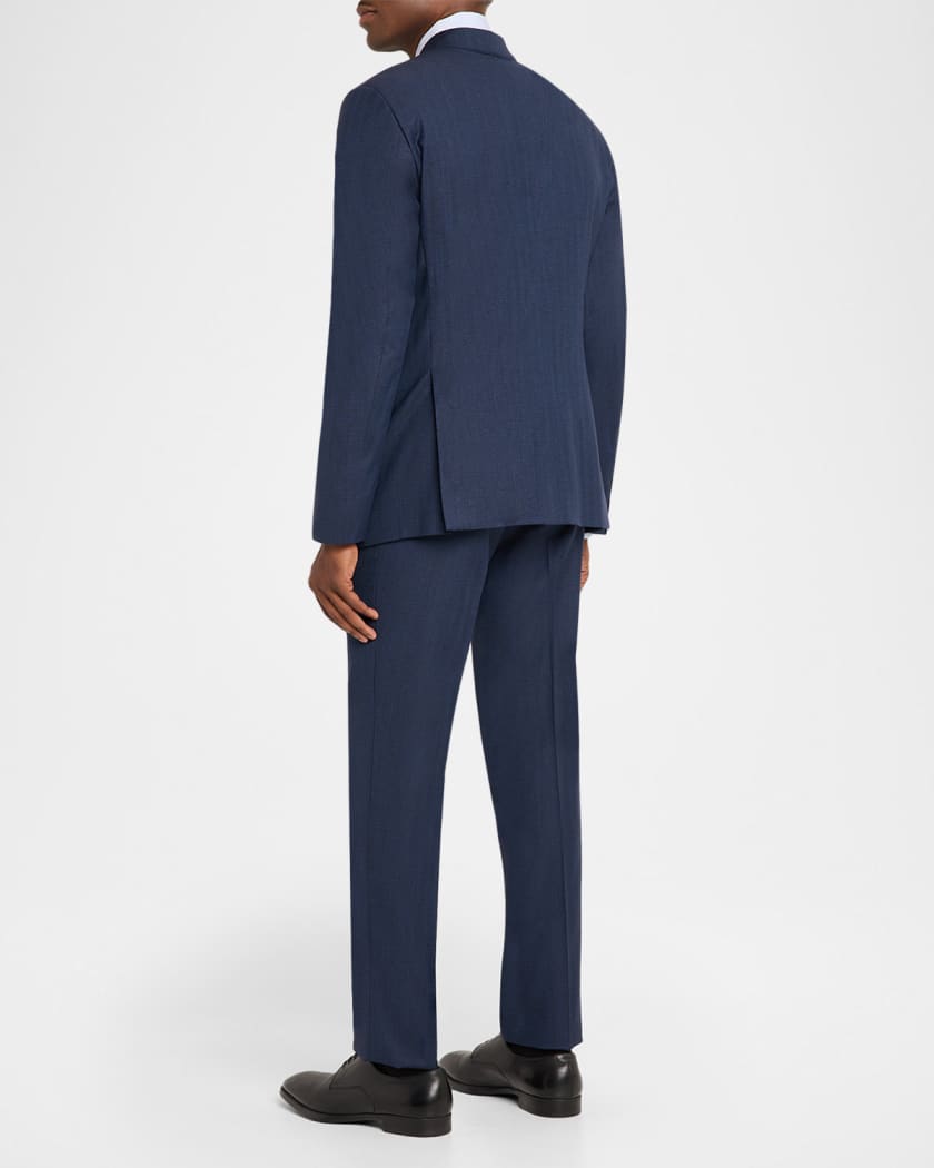 GIORGIO ARMANI × Neiman Marcus 別注ロングロート Giorgio Armani Men's Soft Line Chevron Single-Breasted Suit