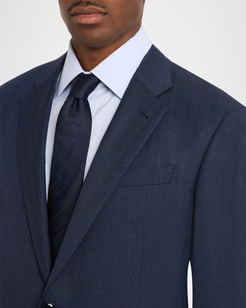 Giorgio Armani Men's Soft Line Chevron Single-Breasted Suit