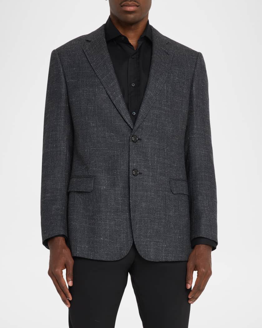 Giorgio Armani Men's Wool Blend Melange Two-Button Sport Coat