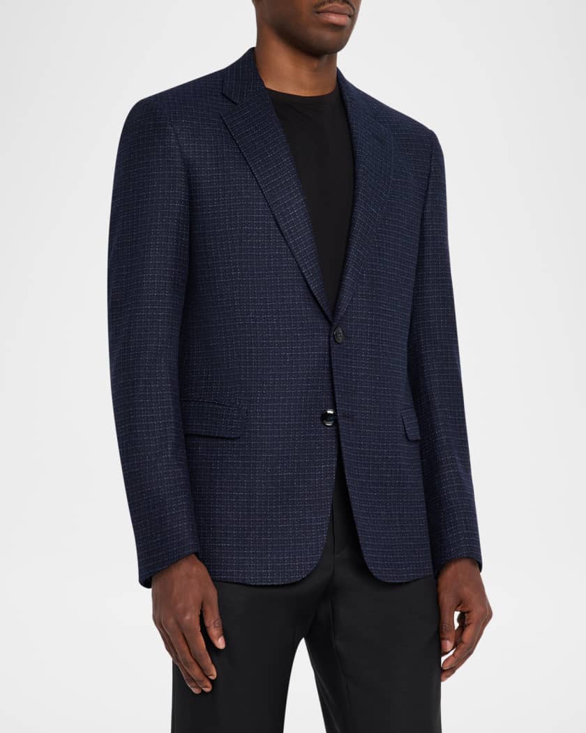 Giorgio Armani Men's Soft Line Check Single-Breasted Sport Coat