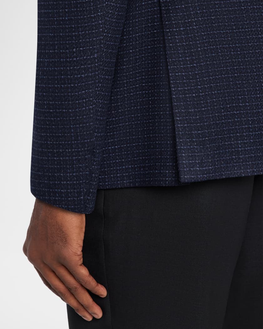 Giorgio Armani Men's Soft Line Check Single-Breasted Sport Coat