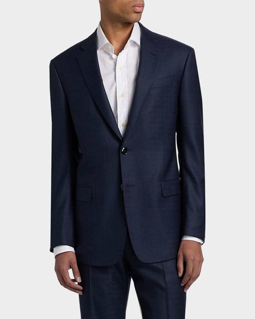 Giorgio Armani Men's Soft Line Textured Wool Two-Piece Suit