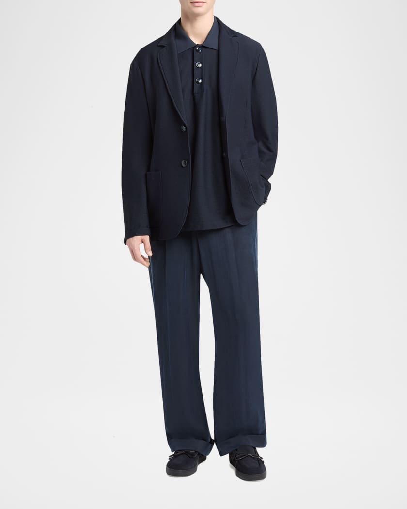 Giorgio Armani Men's Seersucker Patch-Pocket Blazer | Neiman Marcus
