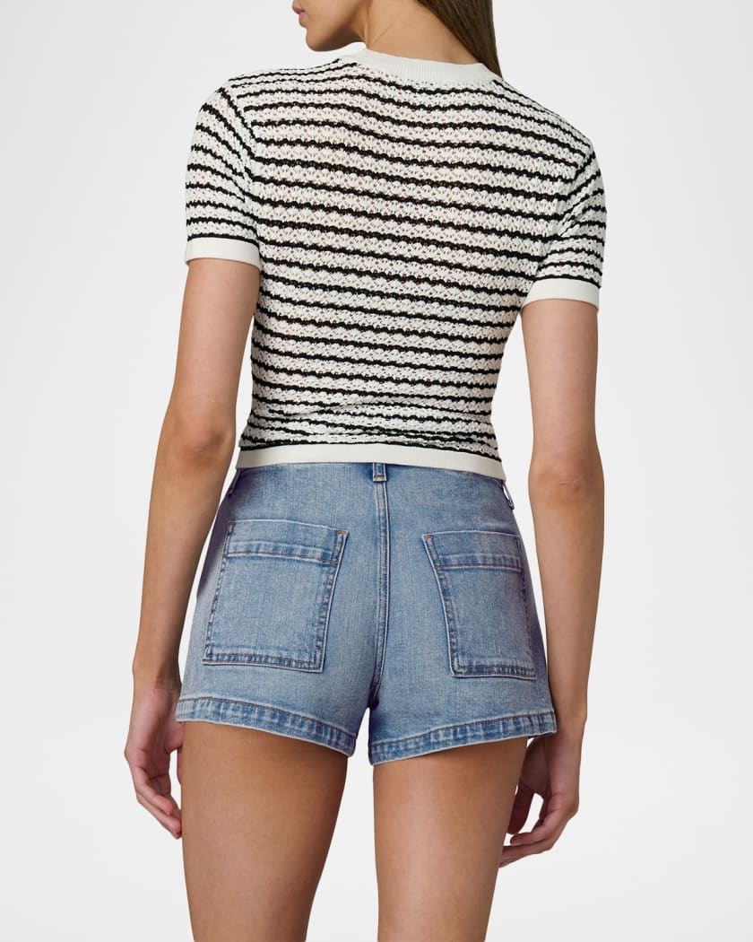 Joe's Jeans The Crochet Baby Tee | Neiman Marcus