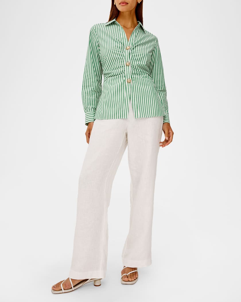 Rails Carayln Stripe Long-Sleeve Top | Neiman Marcus