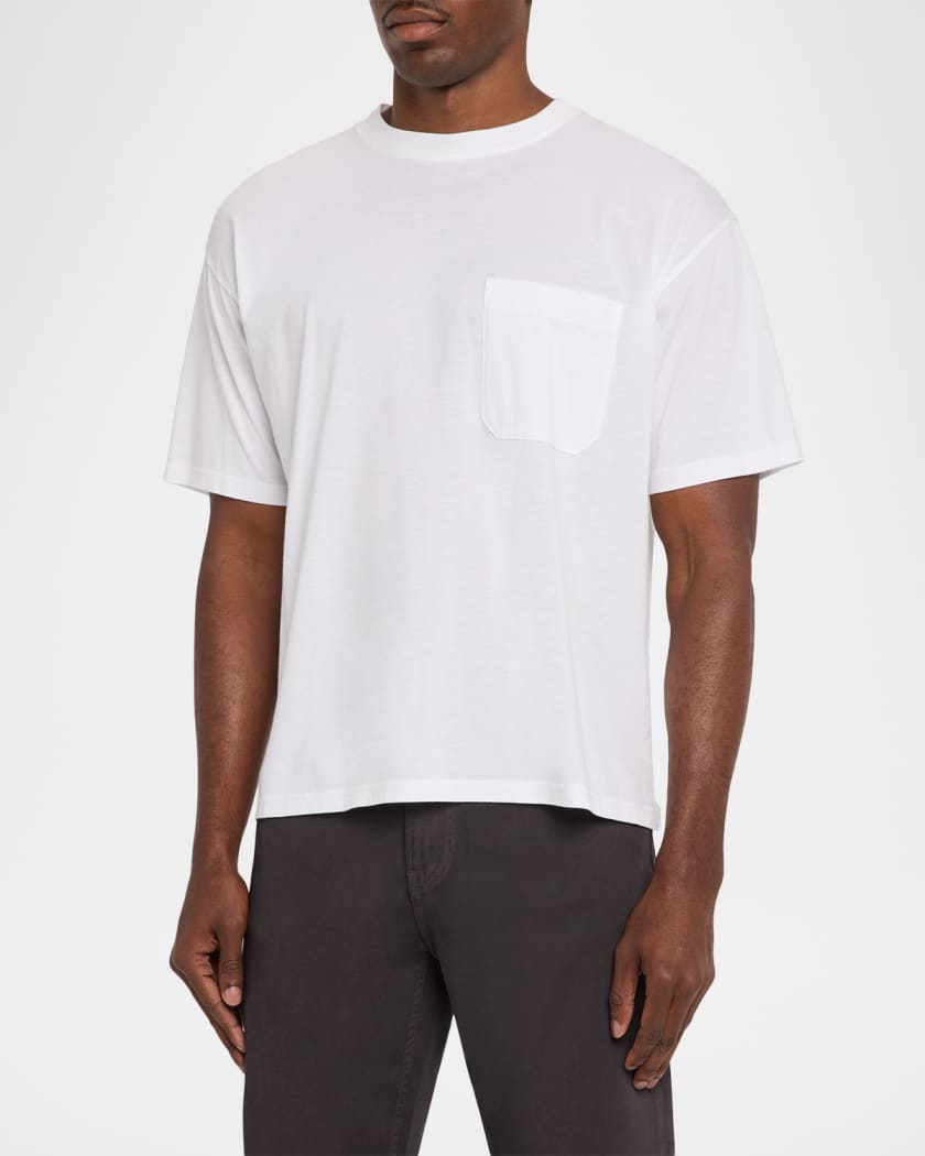 FRAME Men's Cotton Relaxed Pocket T-Shirt | Neiman Marcus