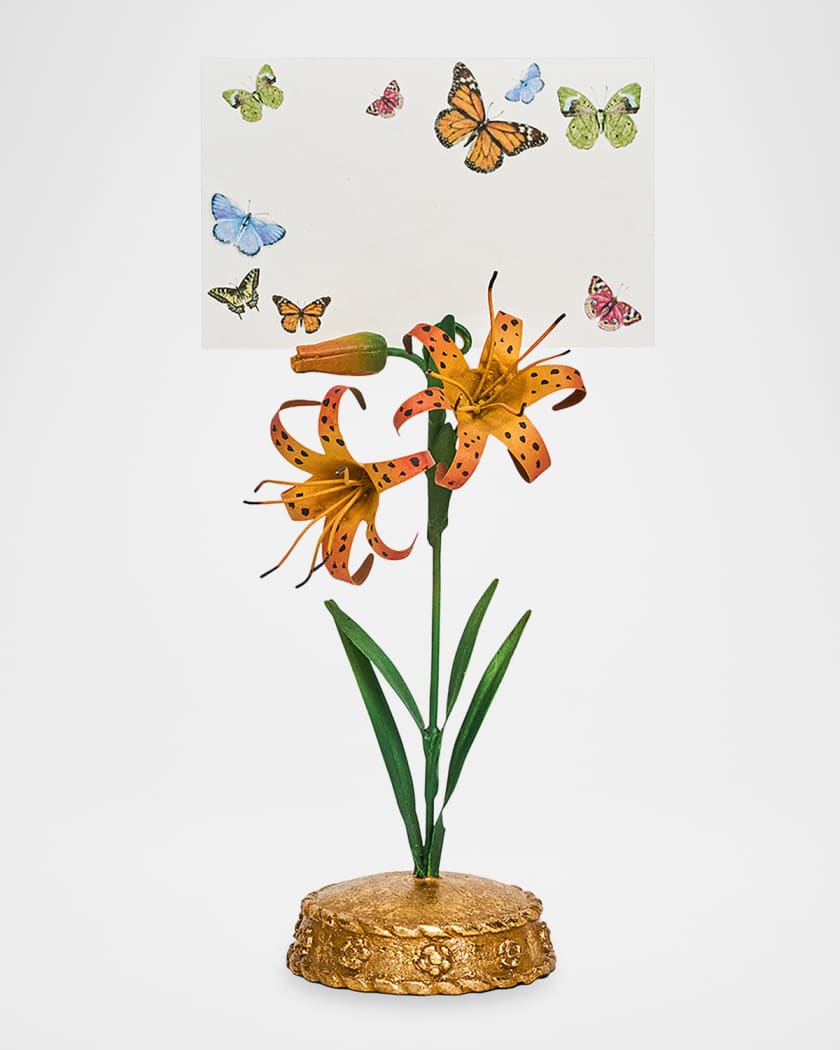 Lily様オーダー Juliska Meadow Walk Tiger Lily Place Card Holder | Neiman Marcus