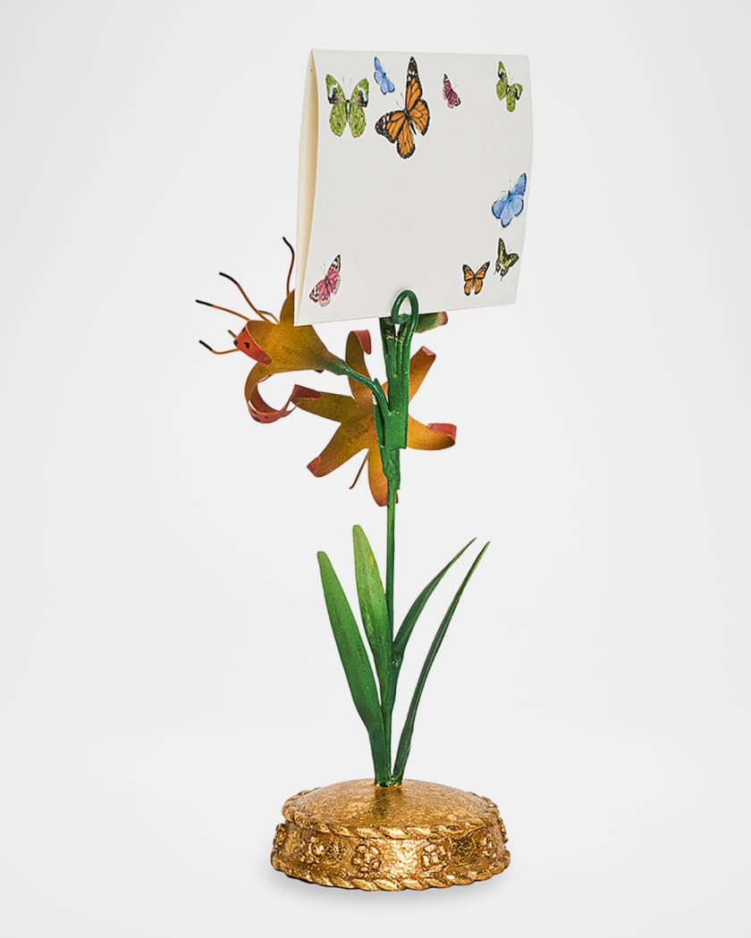 Juliska Meadow Walk Tiger Lily Place Card Holder | Neiman Marcus