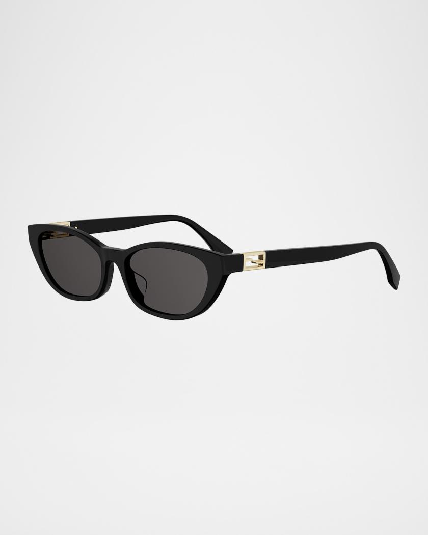Fendi Baguette 56mm Acetate Cat-Eye Sunglasses | Neiman Marcus display picture 1