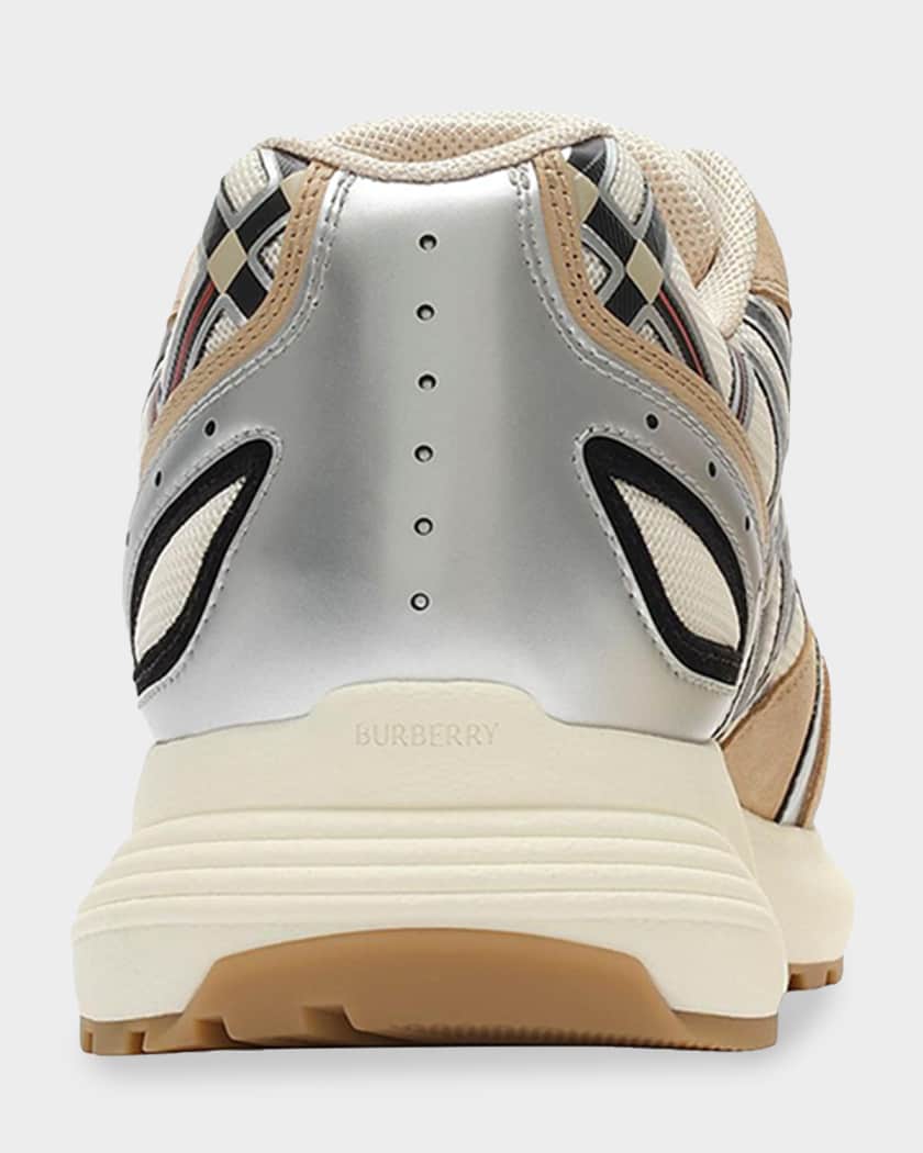 Burberry Men's Eclipse Suede Low-Top Sneakers | Neiman Marcus