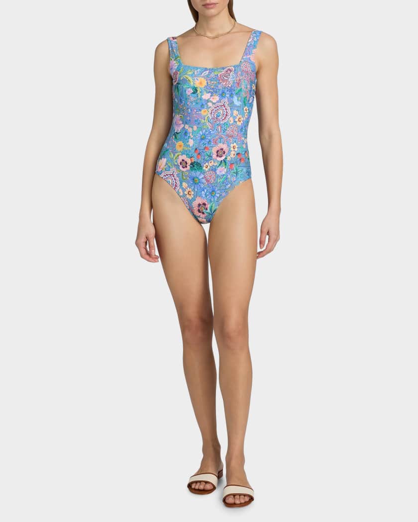 Johnny Was Lilliana Lanthe Reversible Floral One-Piece Swimsuit