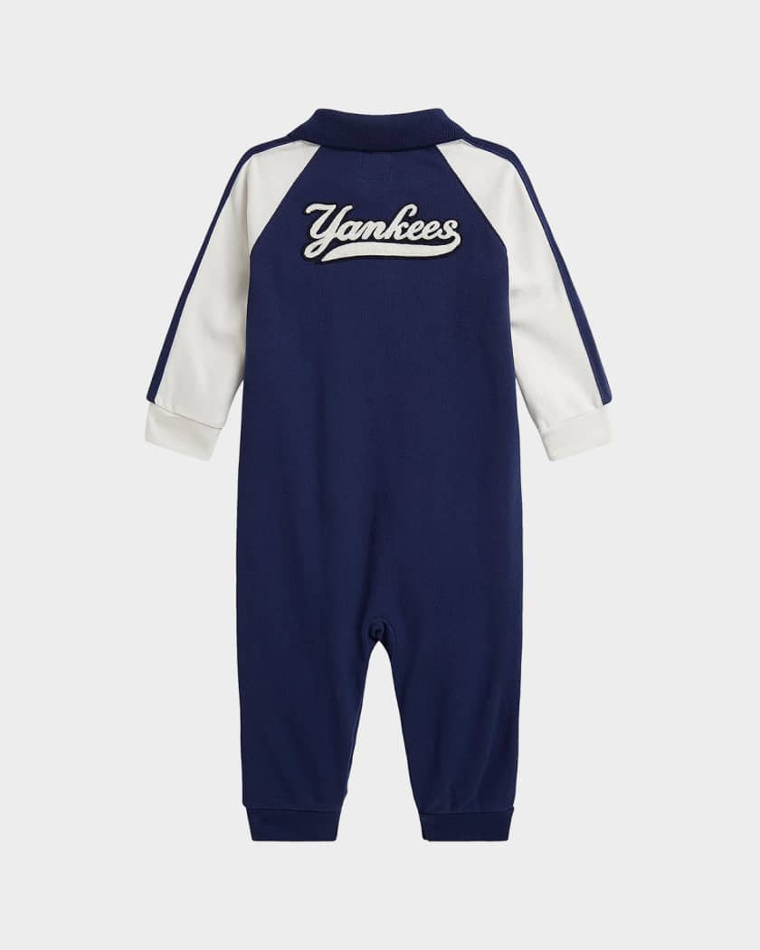 Ralph Lauren Boy's Yankees Polo Coverall, Size 3M-24M | Neiman Marcus