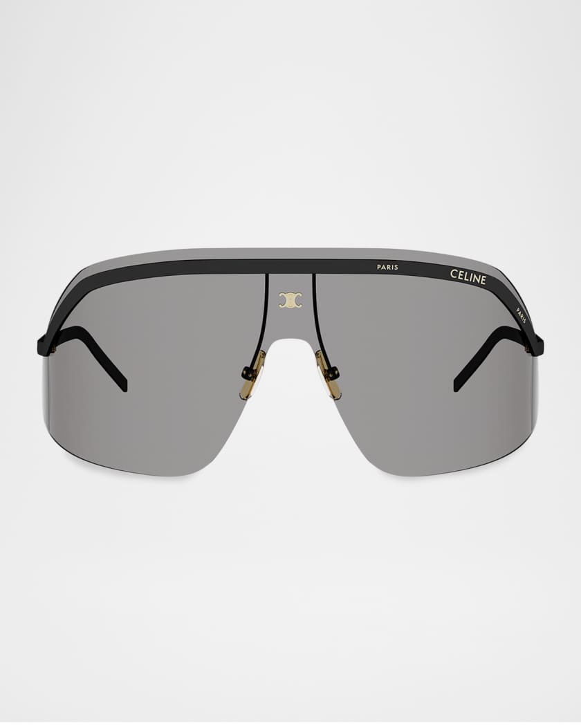 CELINE セリーヌ マカダム ラインストーン サングラス y2k Celine Morning Shade Metal Mask Sunglasses | Neiman Marcus