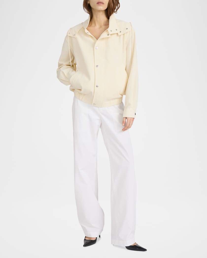 FRAME The Seersucker Track Jacket | Neiman Marcus