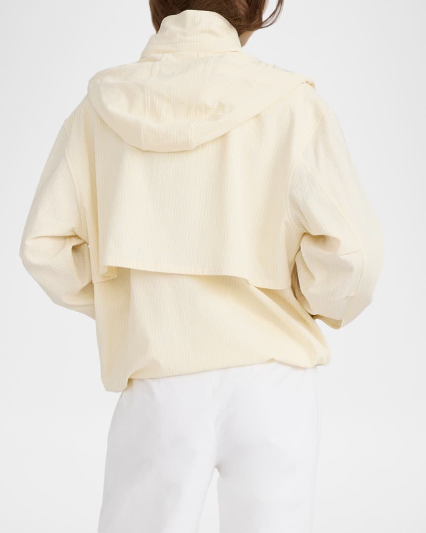 FRAME The Seersucker Track Jacket | Neiman Marcus