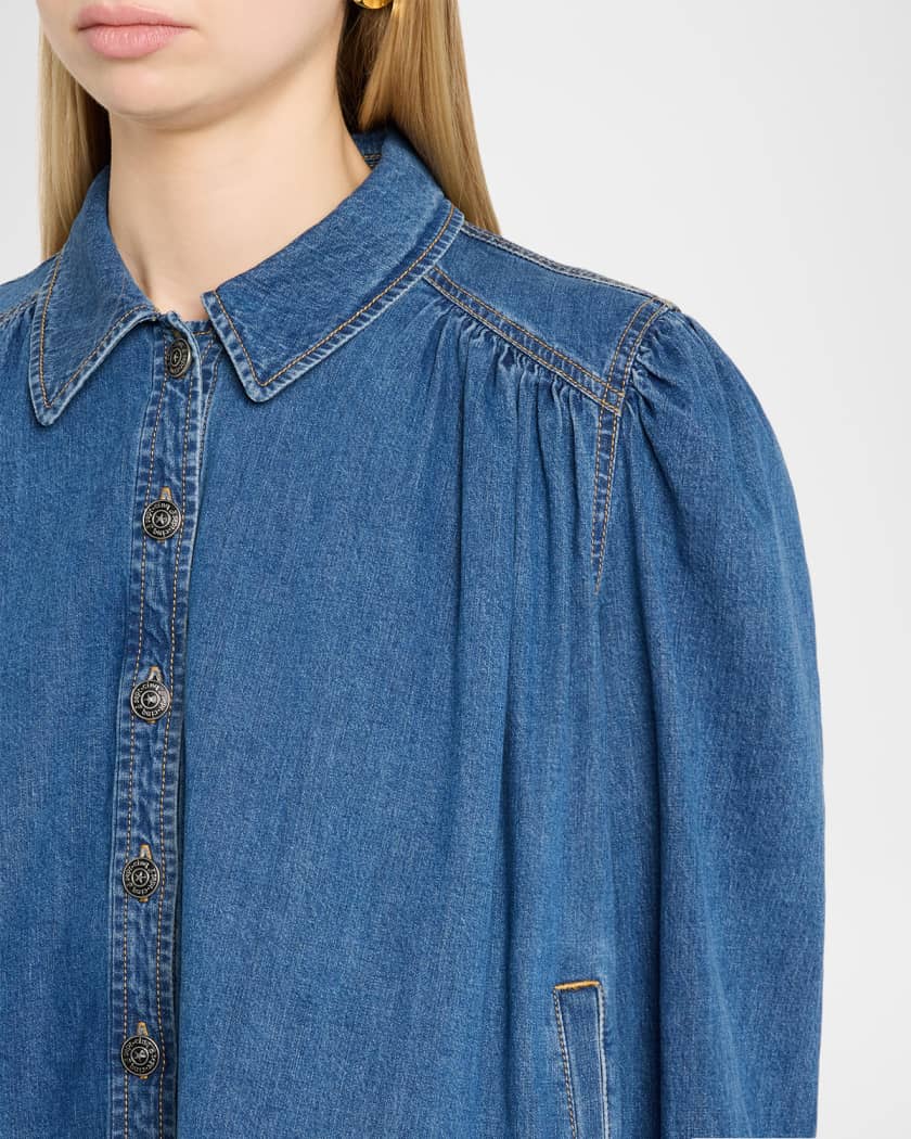 Cinq a Sept Lyla Denim Swing Jacket | Neiman Marcus