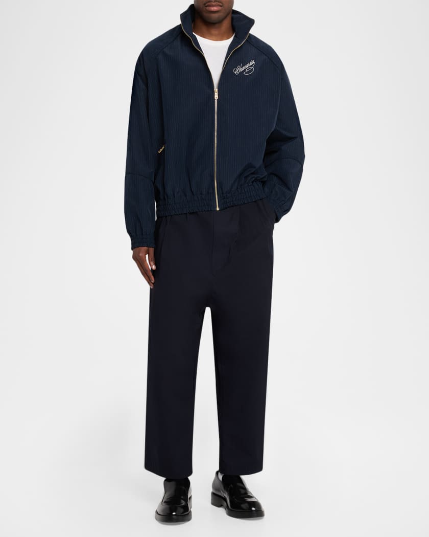 WILLY CHAVARRIA RUFF セットアップ Willy Chavarria Men's Ruff Rider Pinstripe Track Jacket | Neiman