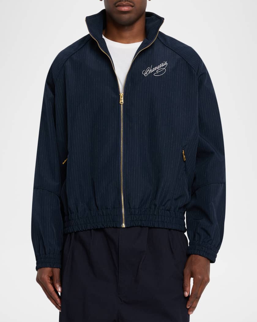 WILLY CHAVARRIA RUFF セットアップ Willy Chavarria Men's Ruff Rider Pinstripe Track Jacket | Neiman