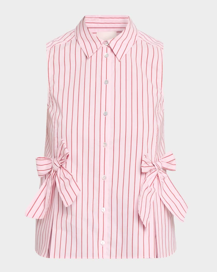 Cinq a Sept Jill Rose Stripe Top | Neiman Marcus