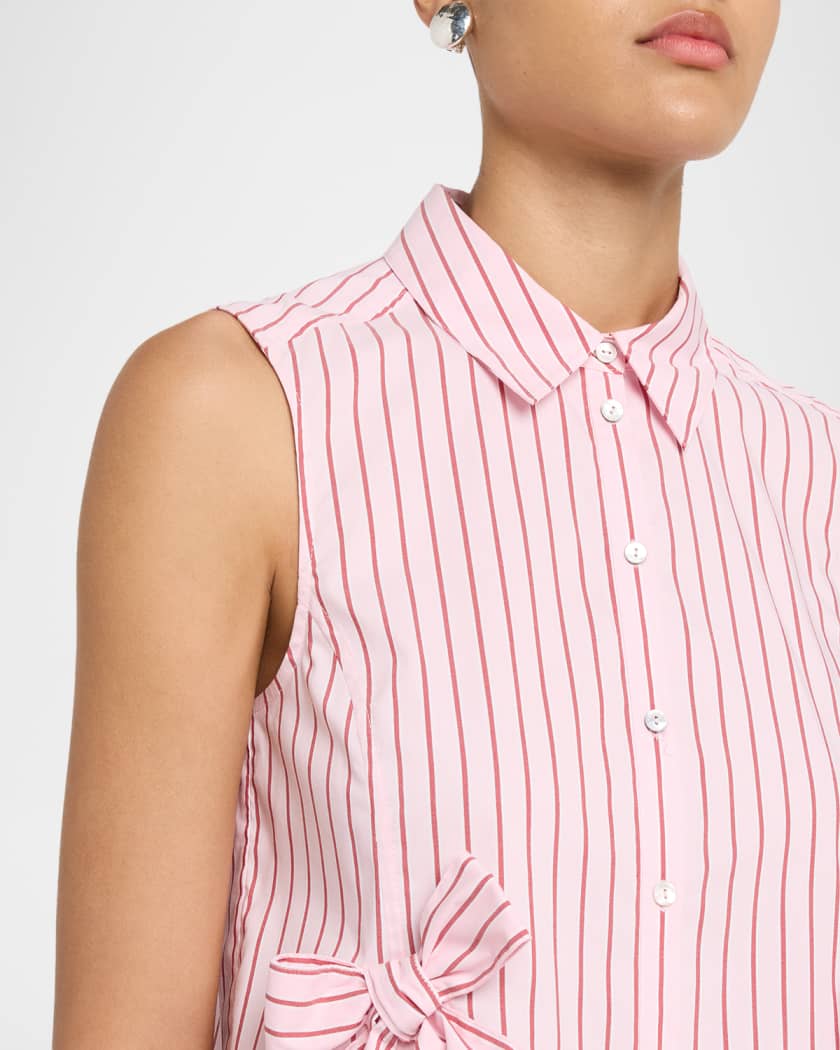 Cinq a Sept Jill Rose Stripe Top | Neiman Marcus