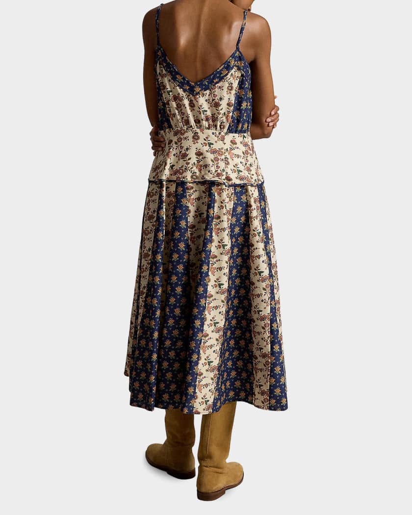 ralph lauren floral stretch cotton midi dress Lauren Ralph Lauren Women's Floral Stretch Cotton Midi Dress