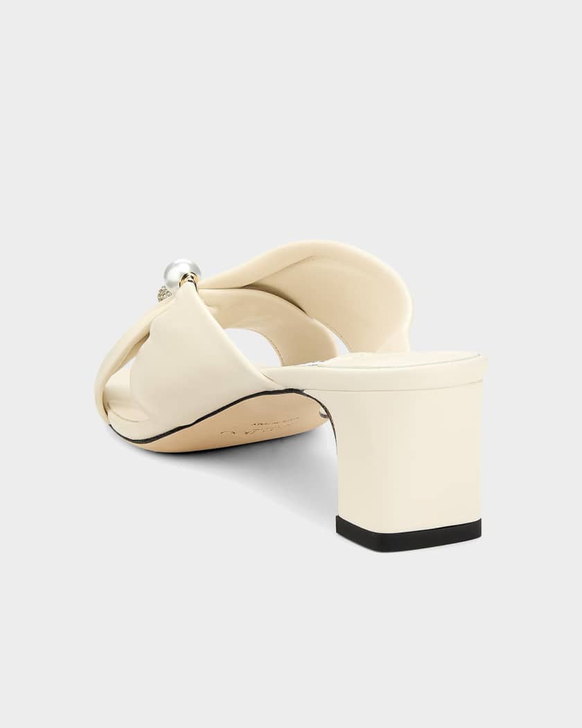 ロミ Jimmy Choo 45mm Rafi Leather Mules | Neiman Marcus