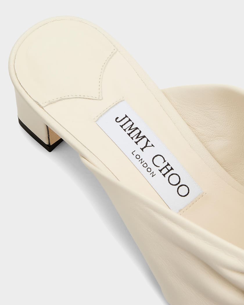 Jimmy Choo 45mm Rafi Leather Mules | Neiman Marcus