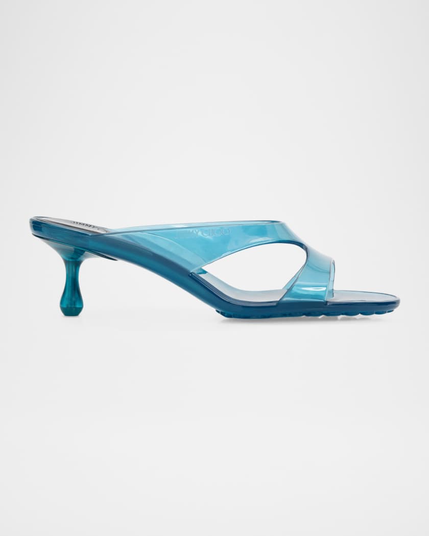 Jimmy Choo Jelly Drop 50mm TPU Sandals | Neiman Marcus