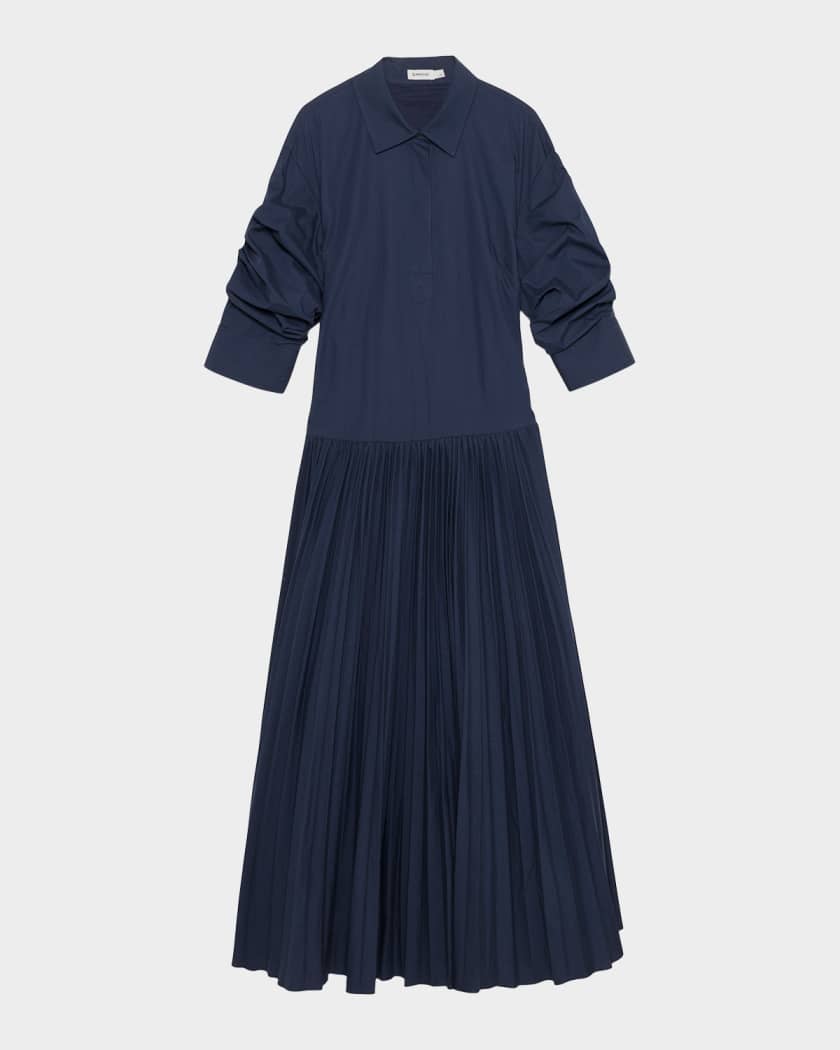 knee length dresses for ladies Arlo Maxi Dress Floral Blue – Augustine main image 0