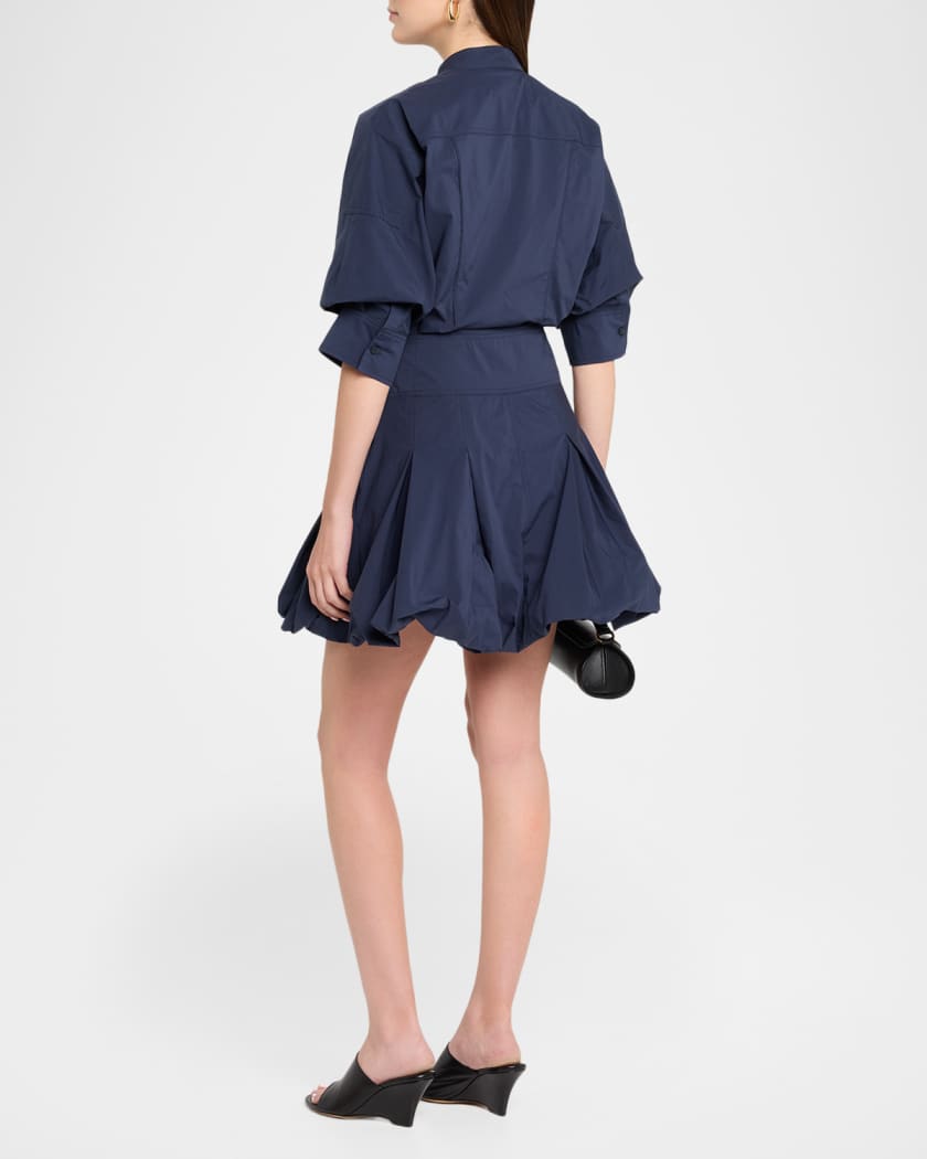 alemais ondine mini dress Alémais Women's Martine Tie-Dye Ramie A-Line Minidress - Navy