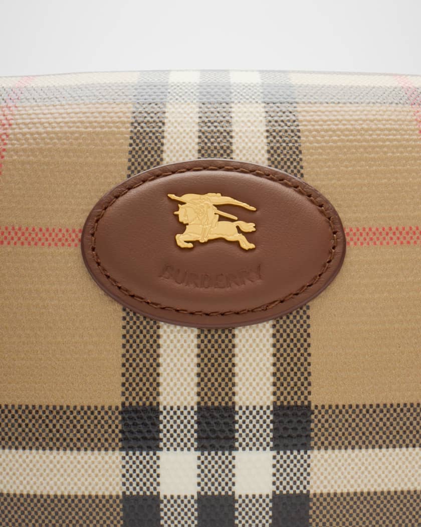 Burberry Check Cotton Travel Pouch | Neiman Marcus