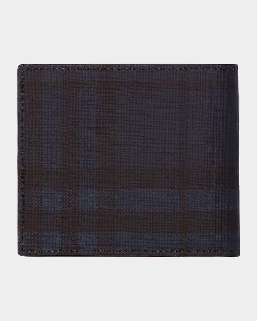 Burberry Men's City Check Bifold Wallet | Neiman Marcus