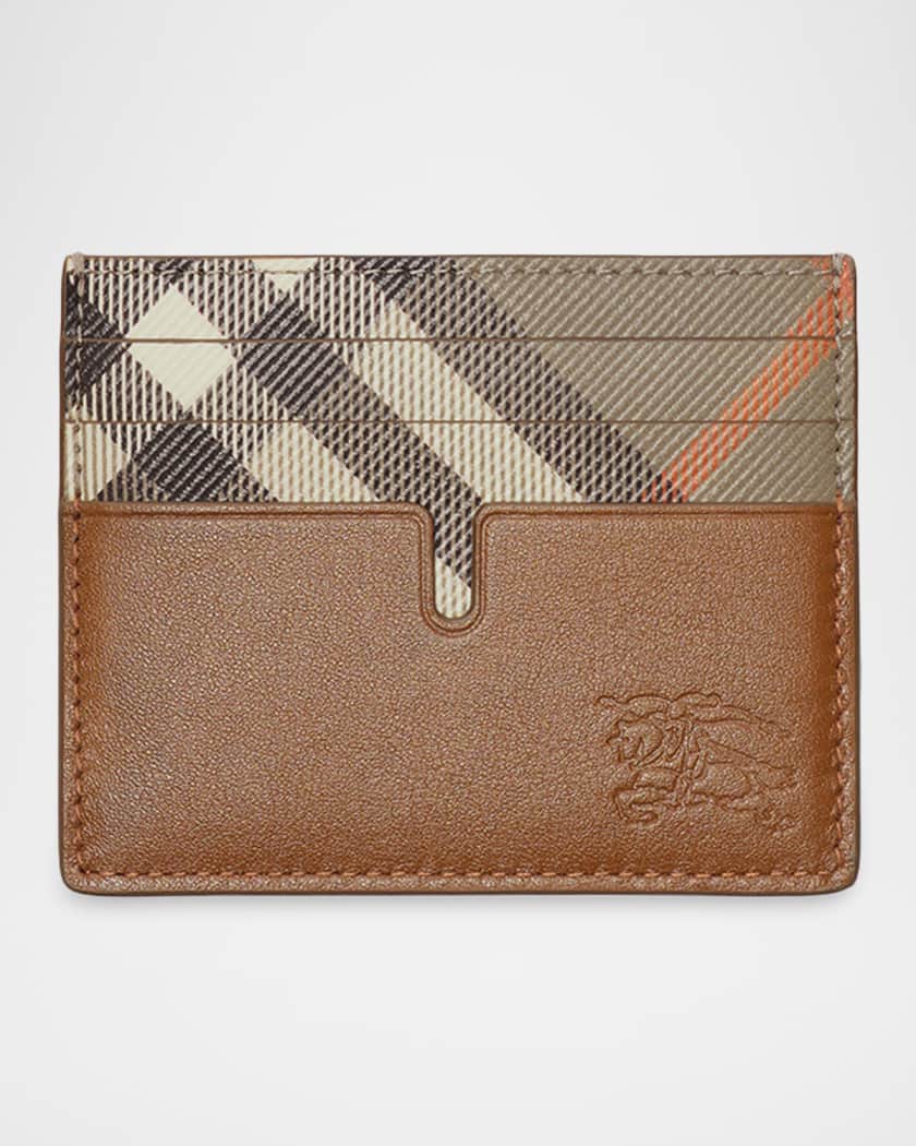 Burberry Men's Tall Pop Check Card Case | Neiman Marcus