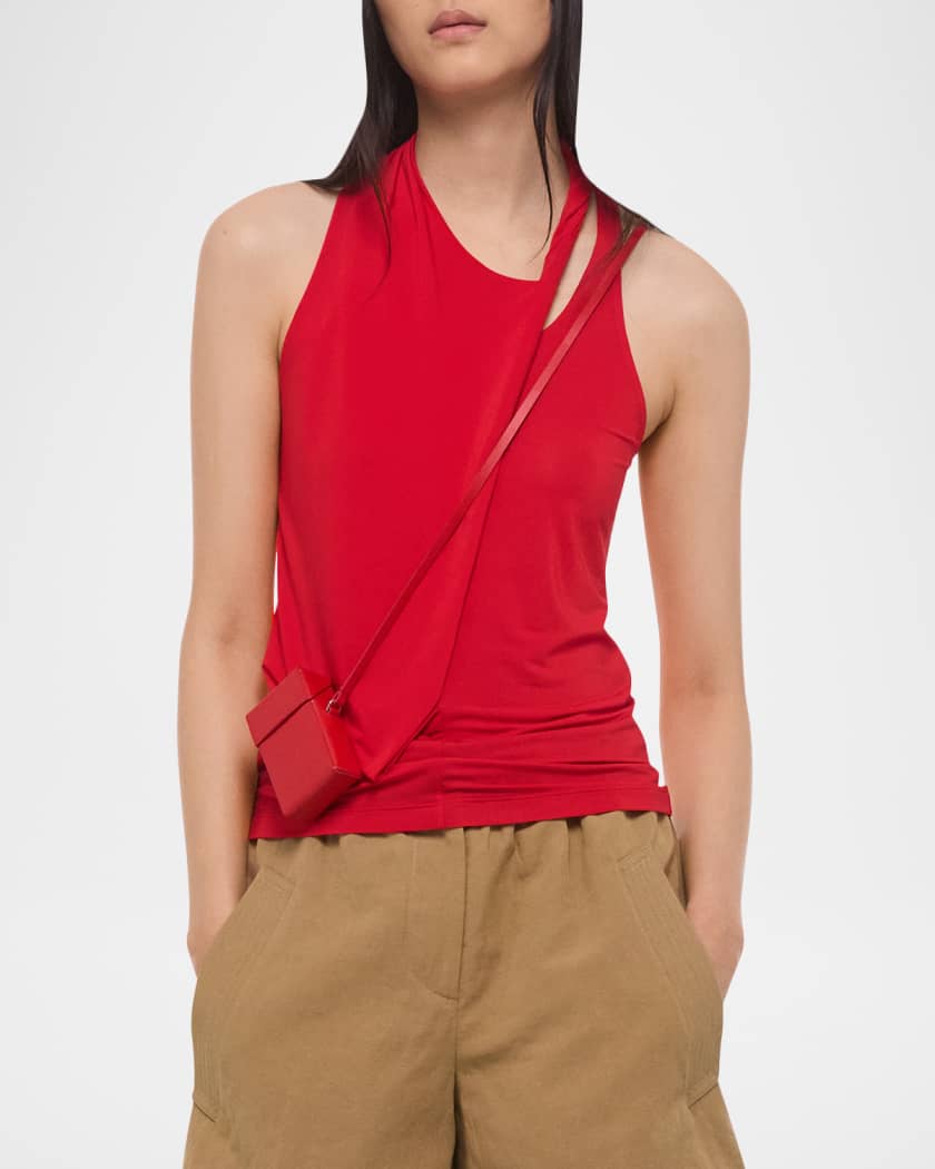 Helmut Lang Twisted Halter Tank Top | Neiman Marcus