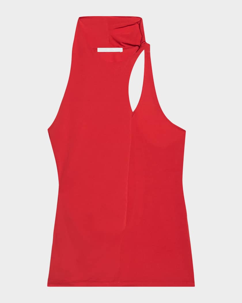 helmut lang 00s タンクトップ Helmut Lang Twisted Halter Tank Top | Neiman Marcus