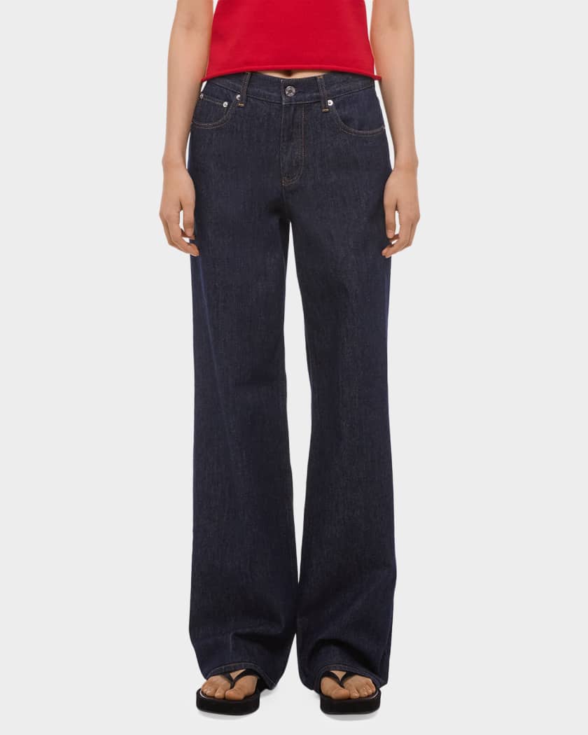 Helmut Lang Wardrobe Relaxed Straight-Leg Denim Jeans | Neiman Marcus