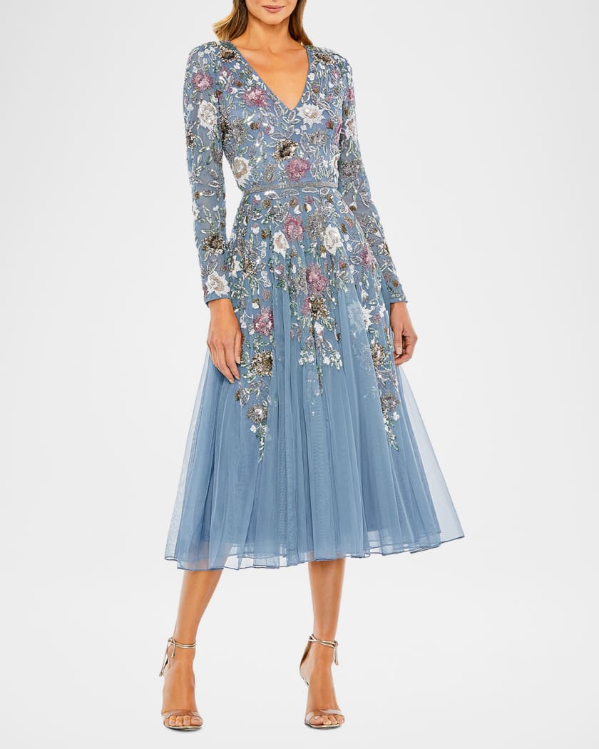 sachin and babi light blue dress Cocktail vs. Semi-Formal Attire: What's the Real Difference? – Adrianna  Papell main image 1
