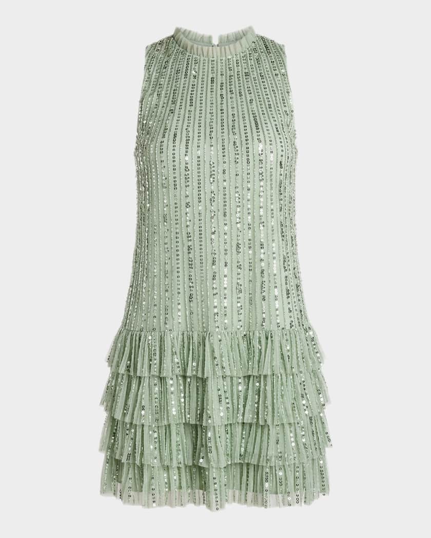 slim fit dress slacks Mac Duggal Fringe Knit Midi Dress – Bluefly main image 0