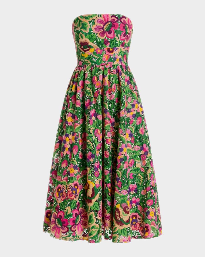 slim fit dress slacks Mac Duggal Women's One-Shoulder Floral Embroidered Gown - Sage Multi main image 0