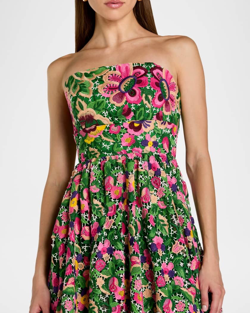 slim fit dress slacks Mac Duggal Women's Long Sleeve Hand Embellished Floral A-Line Gown - Green