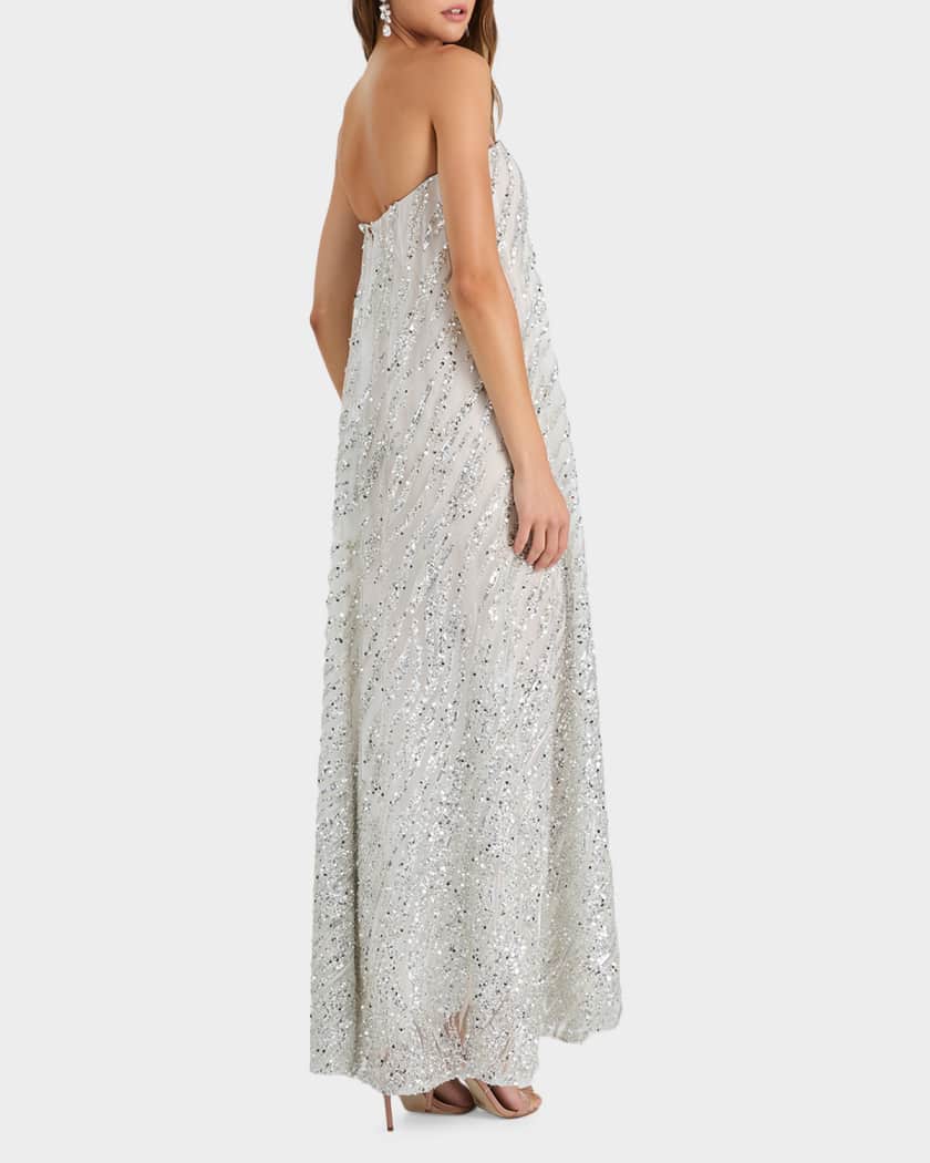 HELSI Margot Strapless Ombre Sequin Gown | Neiman Marcus