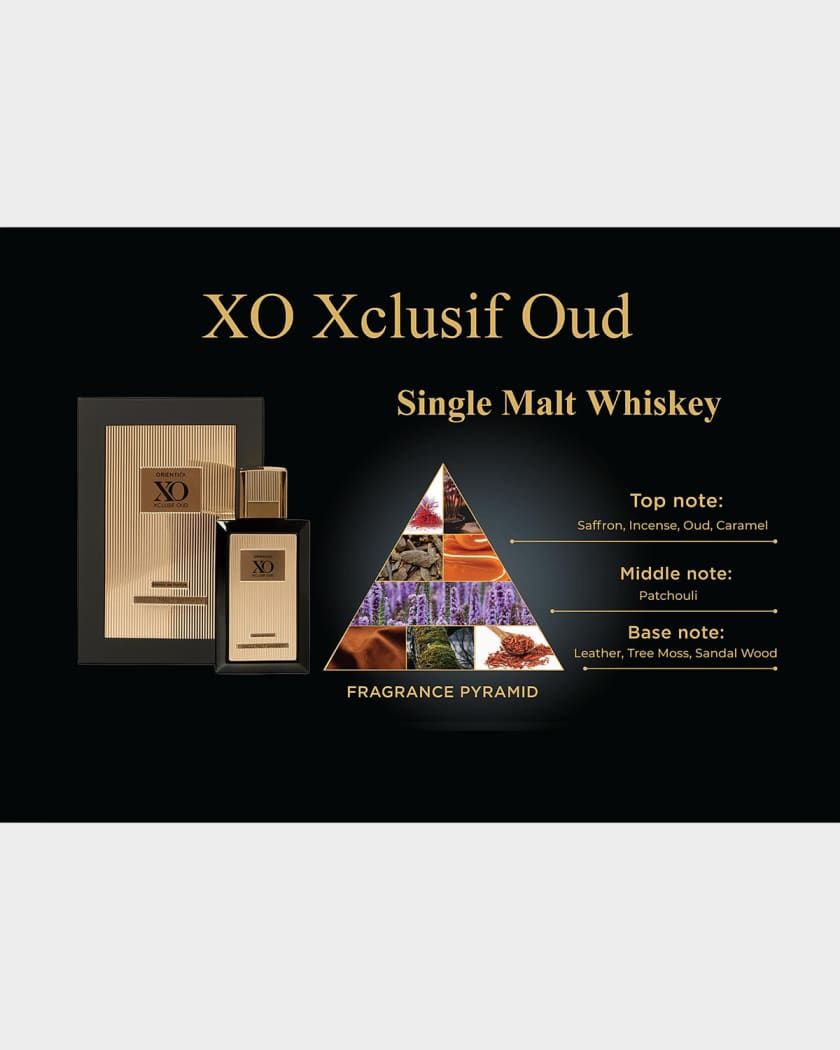 Orientica Parfums XO Xclusif Oud Single Malt Whiskey, 4 oz