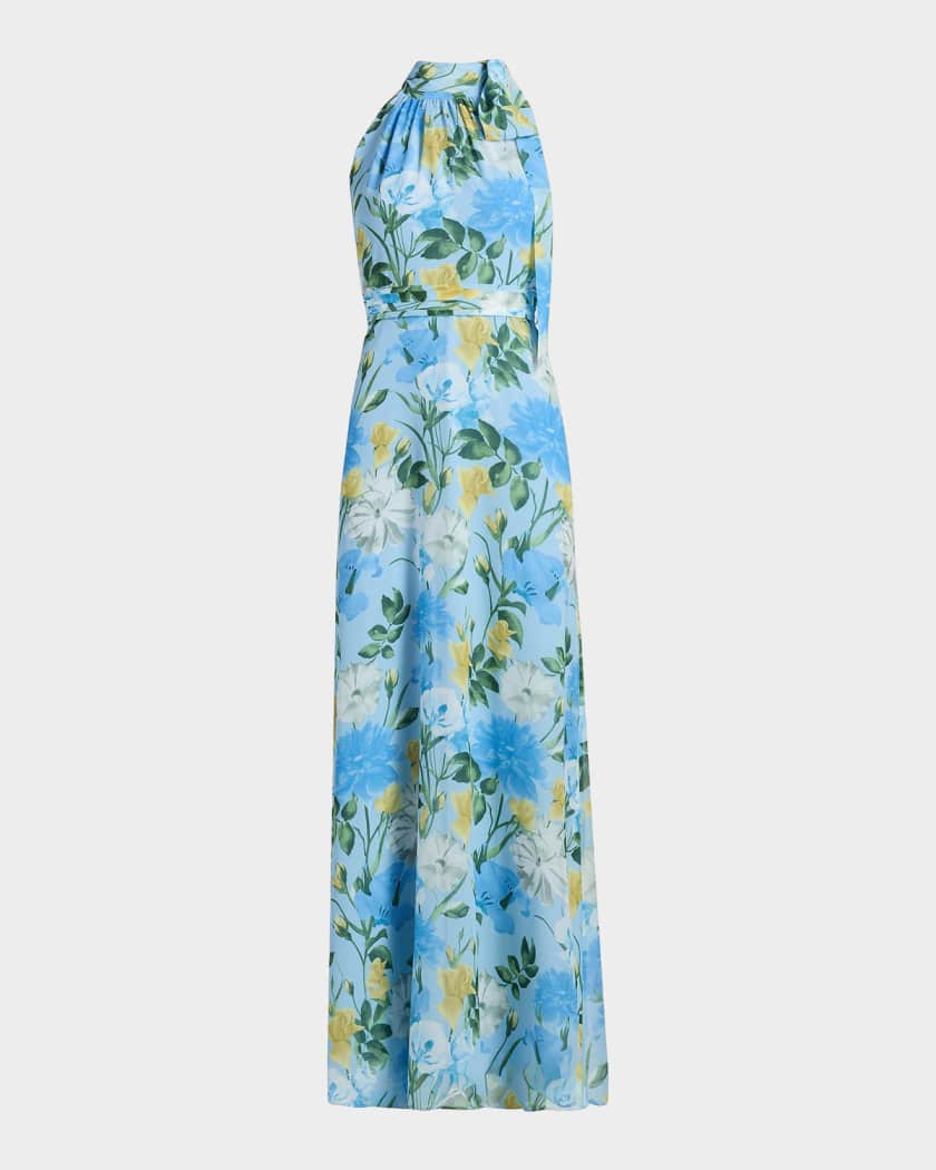 Sachin & Babi Diana Floral Chiffon Maxi Dress | Neiman Marcus