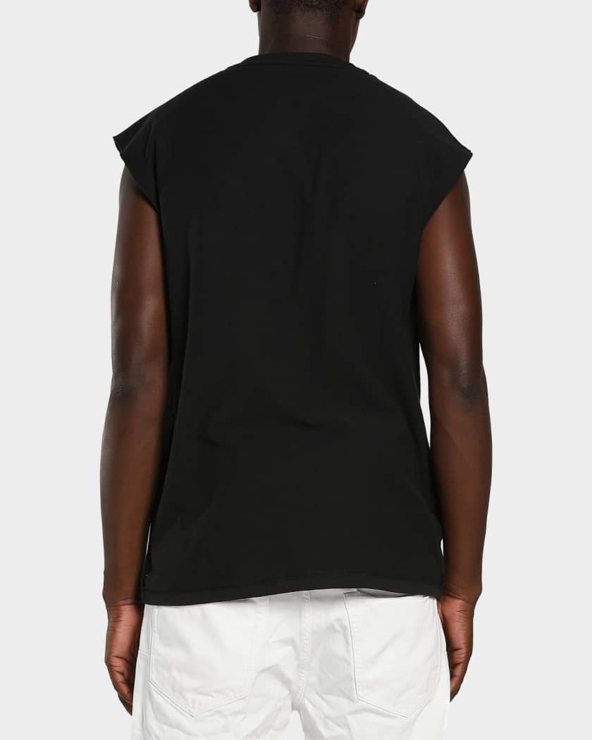 PURPLE Men's Textured Graphic Sleeveless T-Shirt | Neiman Marcus
