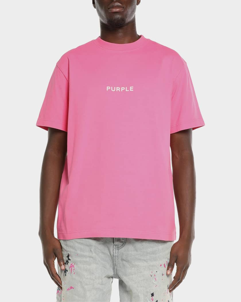 PURPLE Men's Cotton Jersey Logo Crewneck T-Shirt | Neiman Marcus