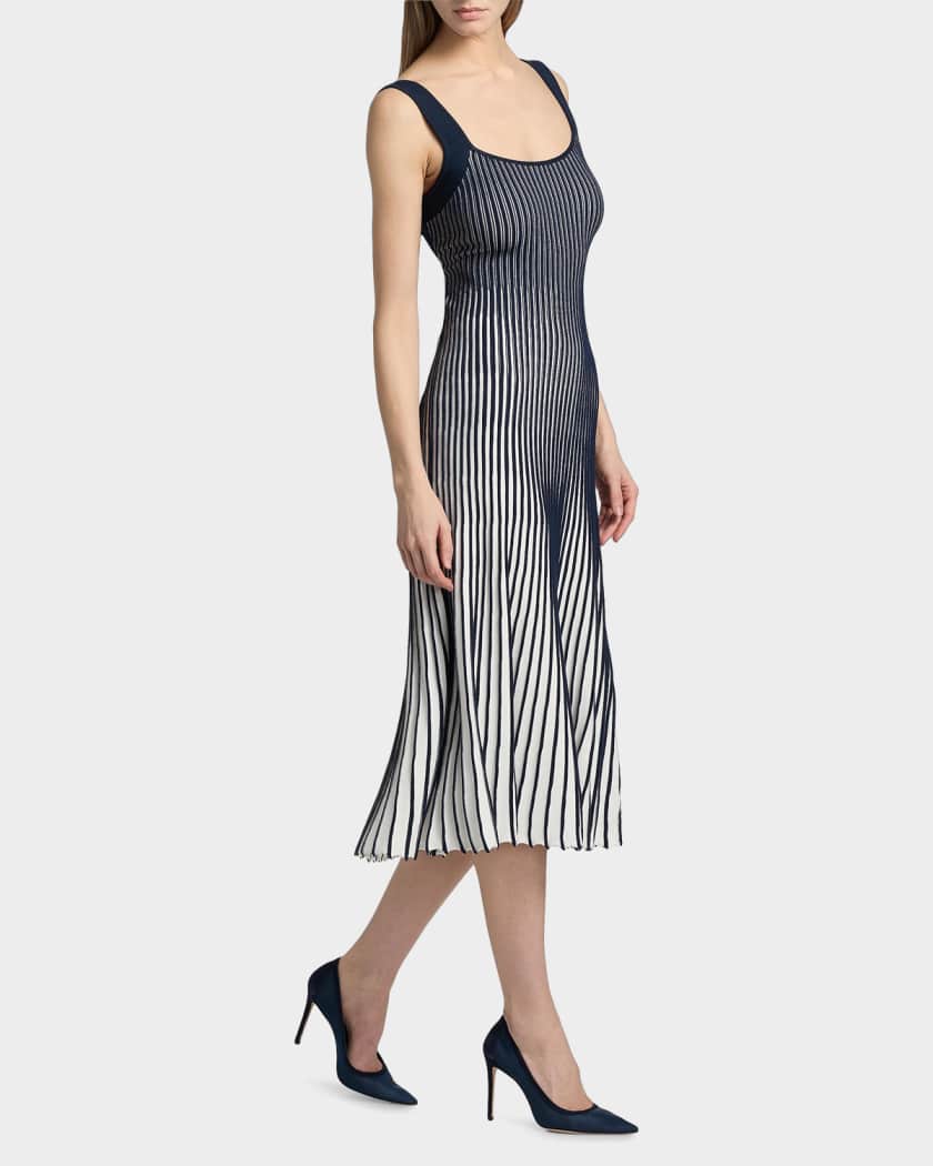knit stretch dress Viscose Knit Stretch Dress in White